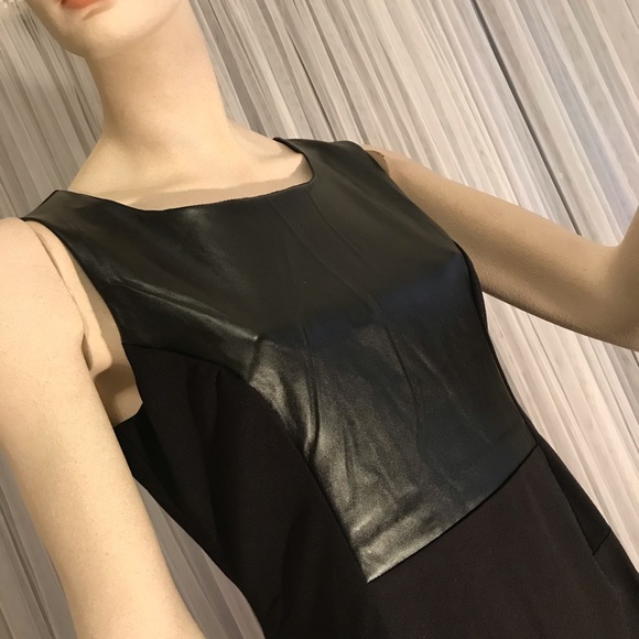 Romeo and Juliet Couture LBD with Faux Leather - Picture 3 of 8